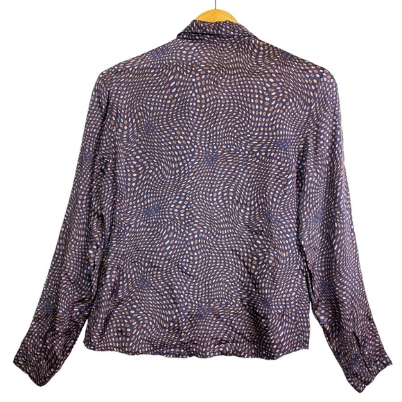 Vintage Isabel Marant Blouse Women‎ Sz 1 US 4 Long Sleeve Abstract Print Button - Picture 6 of 16